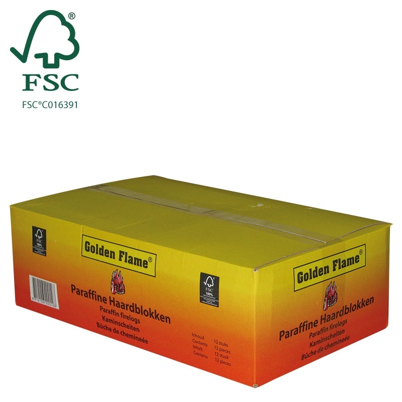 lijst hervorming is meer dan Haardblokken per omdoos 12 stuks FSC® - Golden Flame