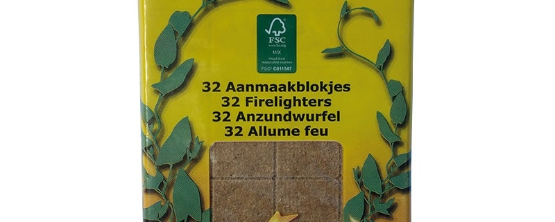 aanmaakblokjes bruin 32 blokjes fsc
