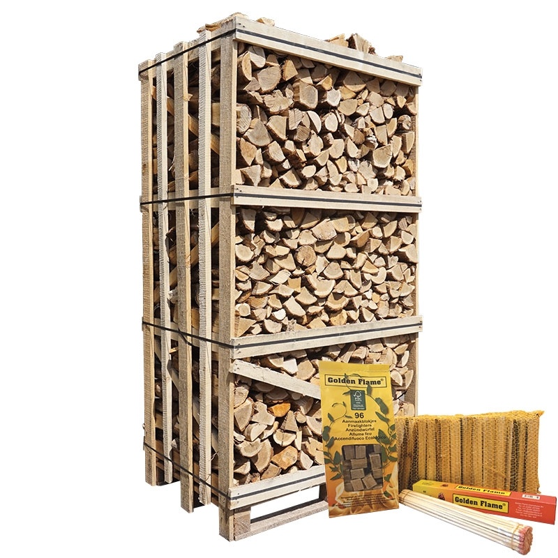 vruchten weerstand bieden rollen Haardhout eiken - Hele pallet ovengedroogd - Golden Flame