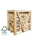 Halve pallet ovengedroogd beukenhout FSC®