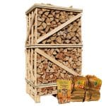 Hele pallet ovengedroogd beuken berken actie aanmaakhout houtwolkrullen