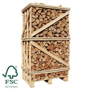 Hele pallet ovengedroogd beuken berken FSC